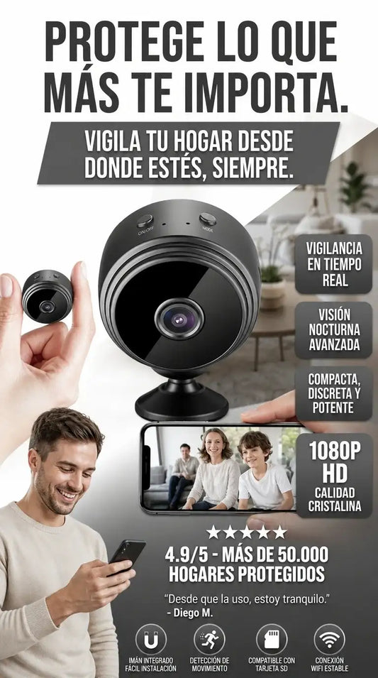 Mini Camara Espia A9 Wifi HD